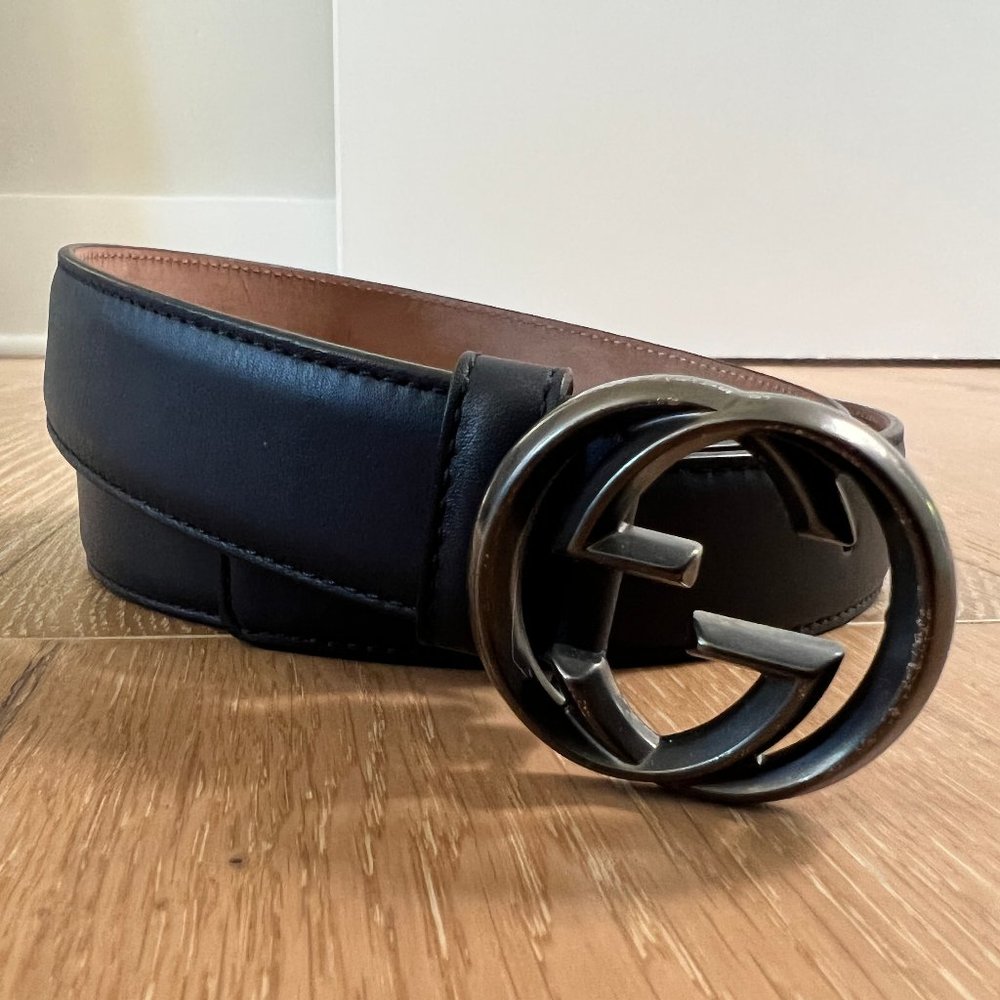 Gucci Belt Navy  90-36